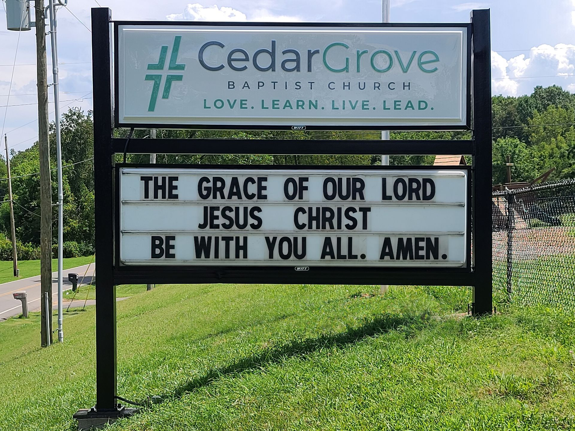 Signage for Cedar Grove