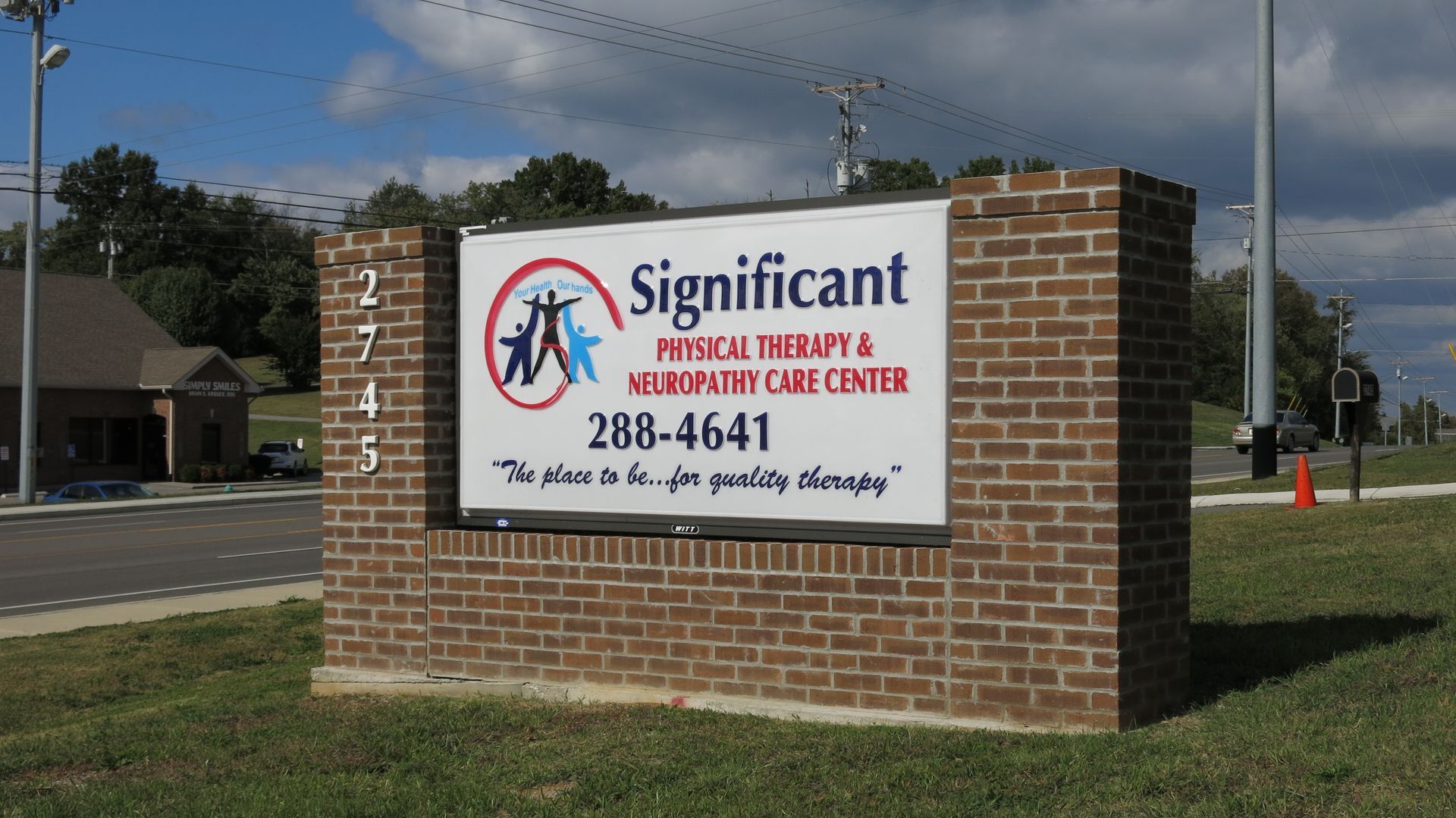 A sign for significant physical therapy and homeopathy care center