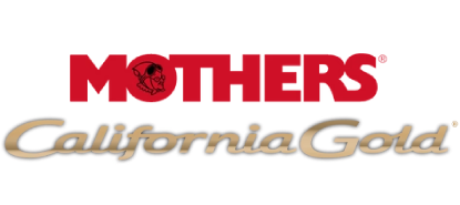 MOTHERS California Gold logo in red and gold text