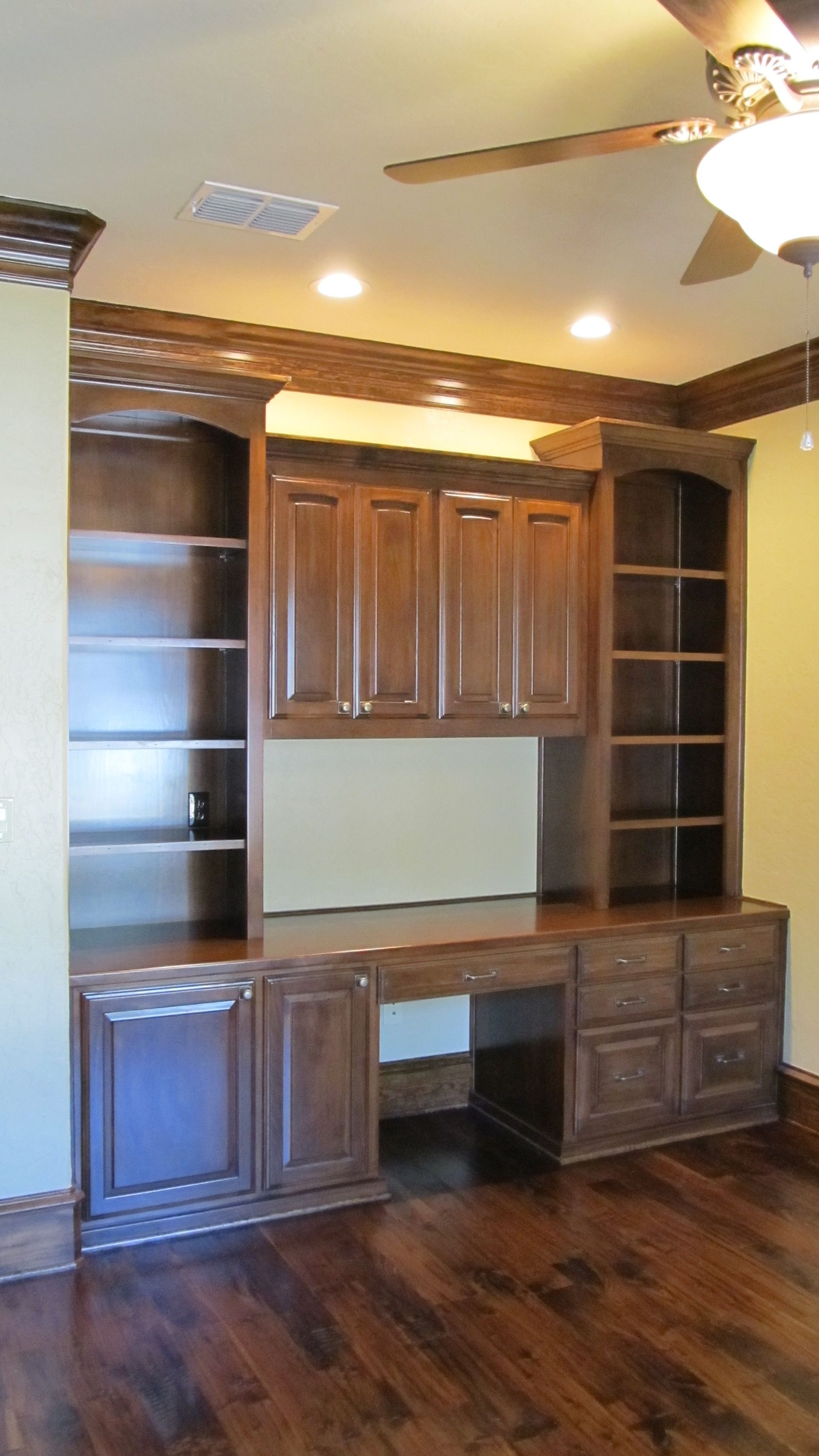 wooden cabinets