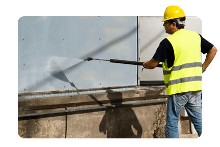 Wall power washing