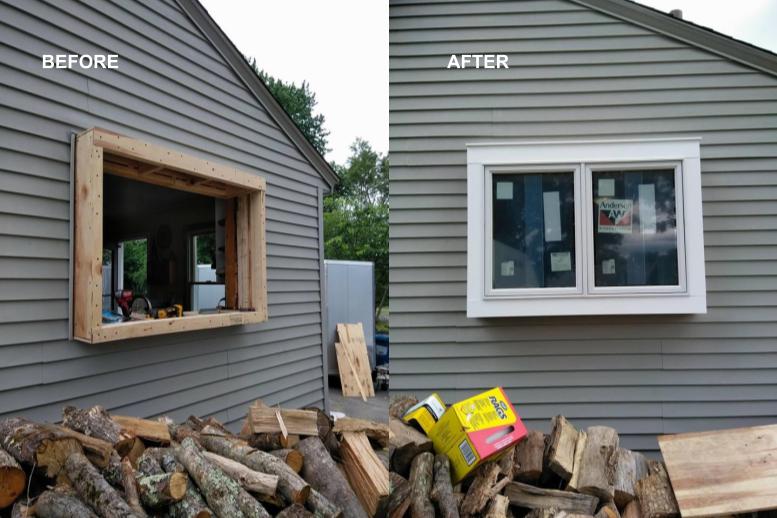 before and after window frame gallery