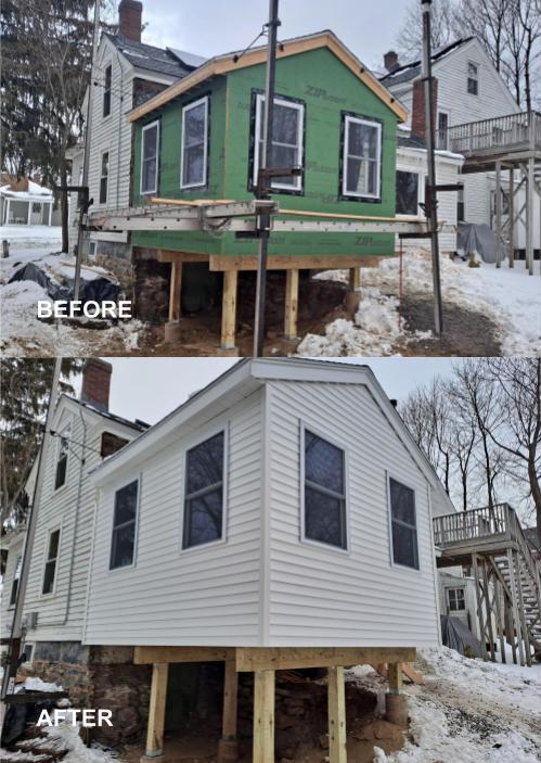 before and after house painting