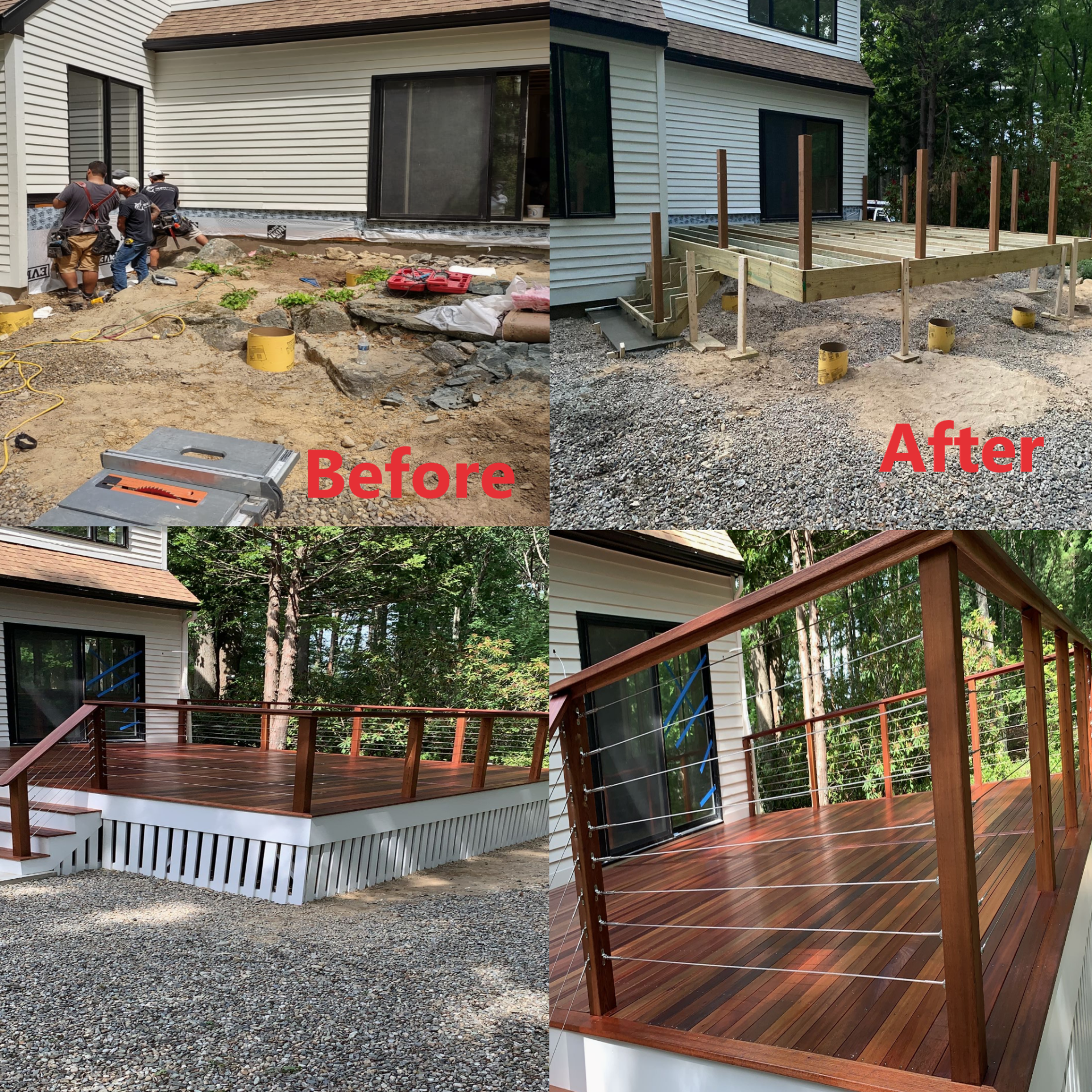 before and after patio remodeling