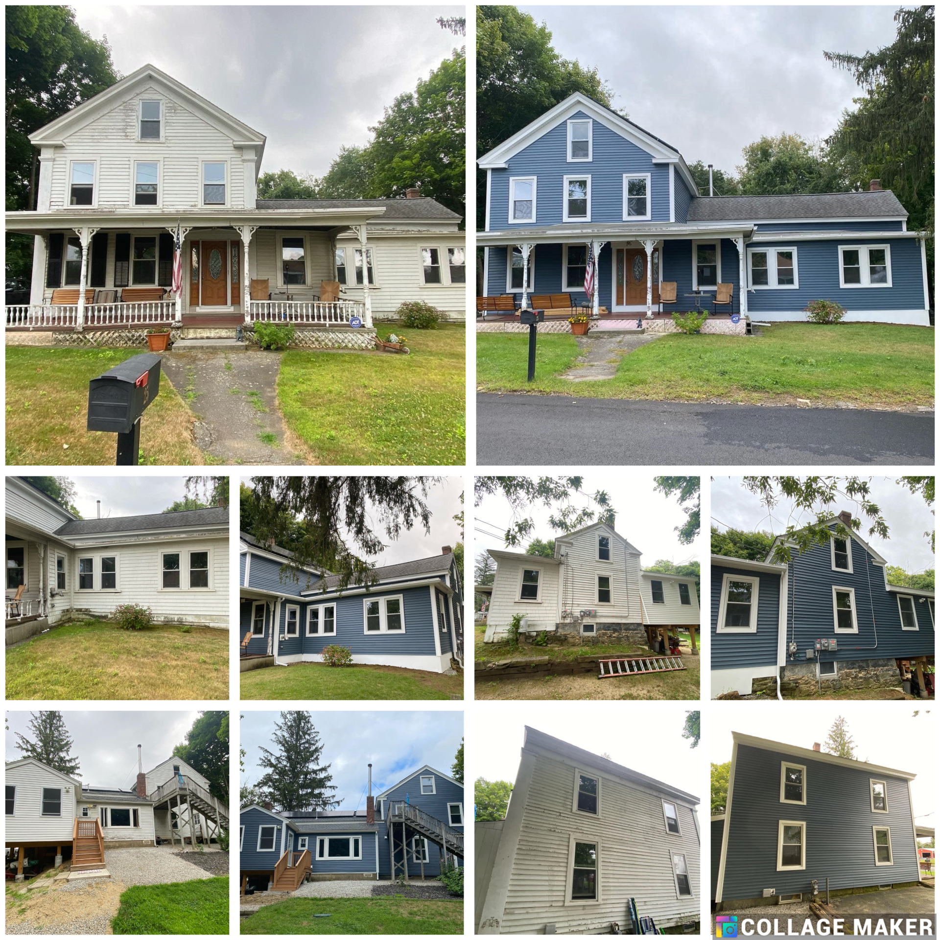 before and after exterior painting