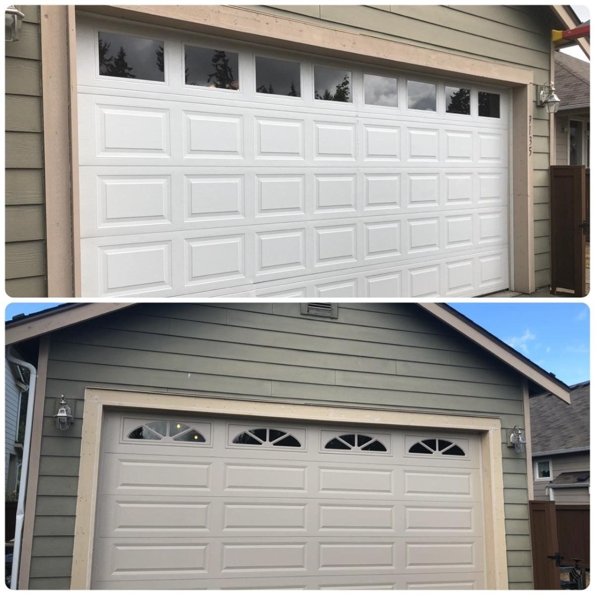 Before and after Garage