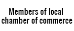 Members of local chamber of commerce