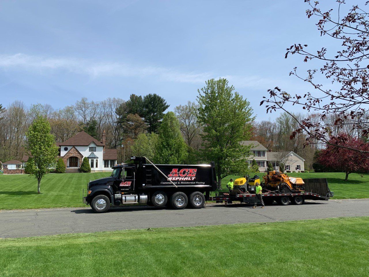 Ace Asphalt trucks and equipment