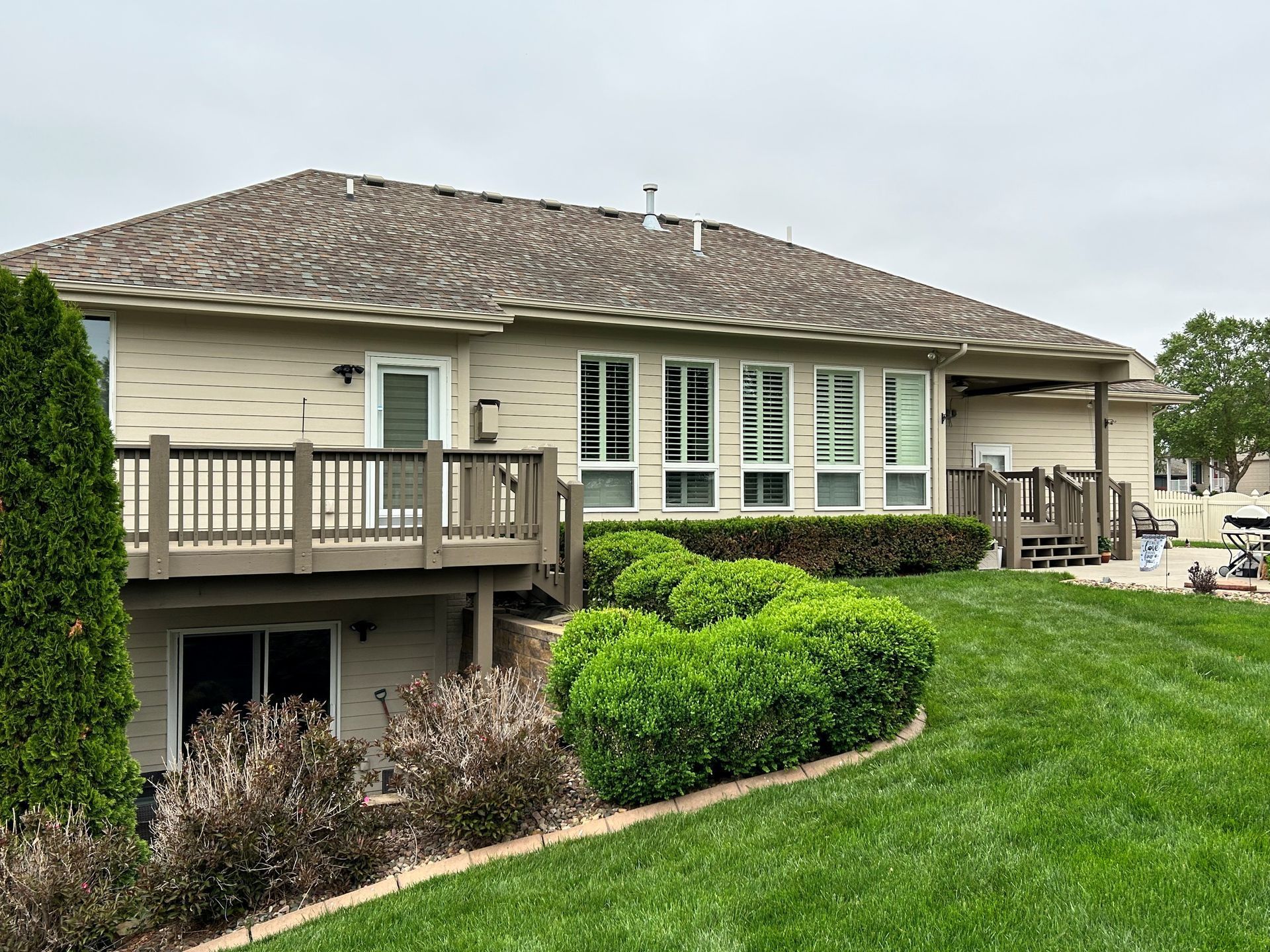 Deck staining and resealing