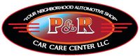 P & R Car Care Center logo