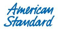 American Standard logo in blue script on a white background