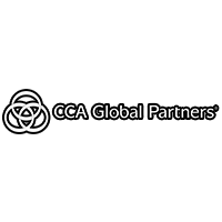 CCA Global Partners logo in black and white, with circular emblem and wordmark on a white background.