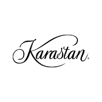 Karastan logo in black cursive on a white background.