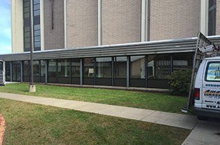 Commercial building glass