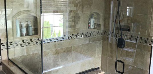 Bathroom shower glass