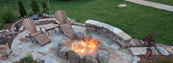 Fire-pit and garden design