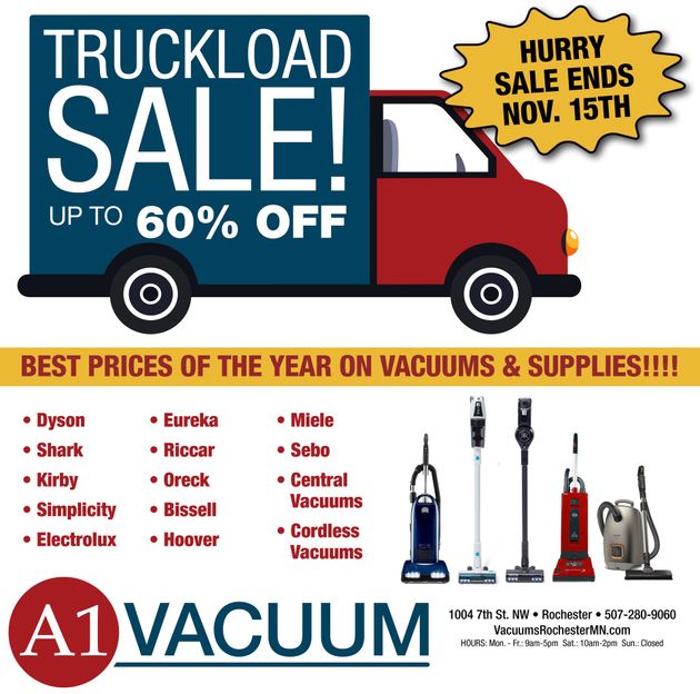 Truckload vacuum sale