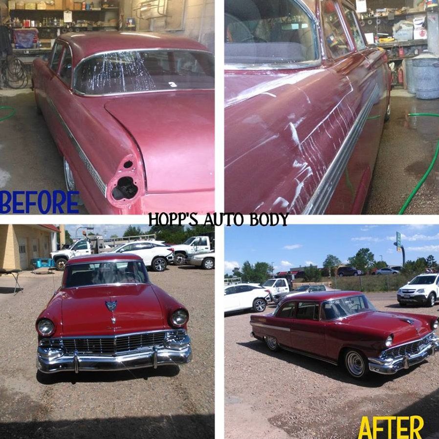 Before and after restoration