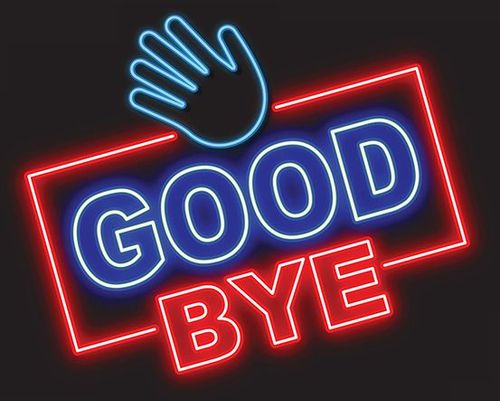 Good Bye sign