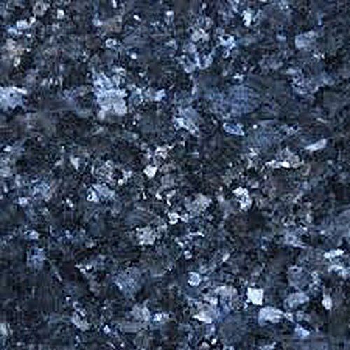 Blue granite with silver and black flecks.