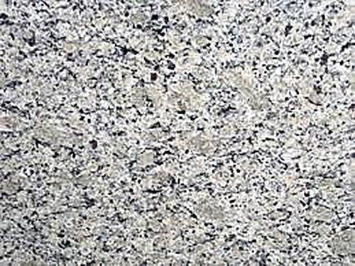 Granite countertop, speckled gray and black surface.