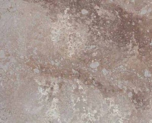Brown and beige travertine stone texture with scattered light spots and variations.