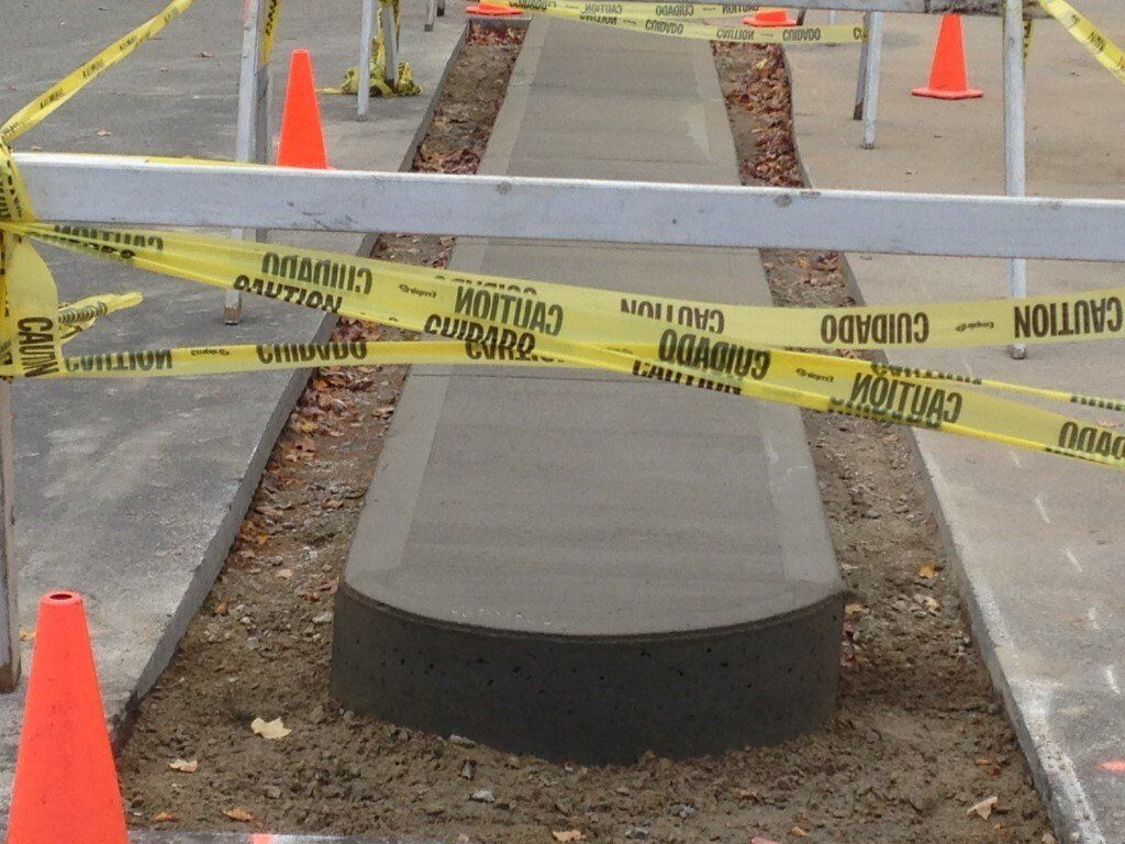 Concrete installation