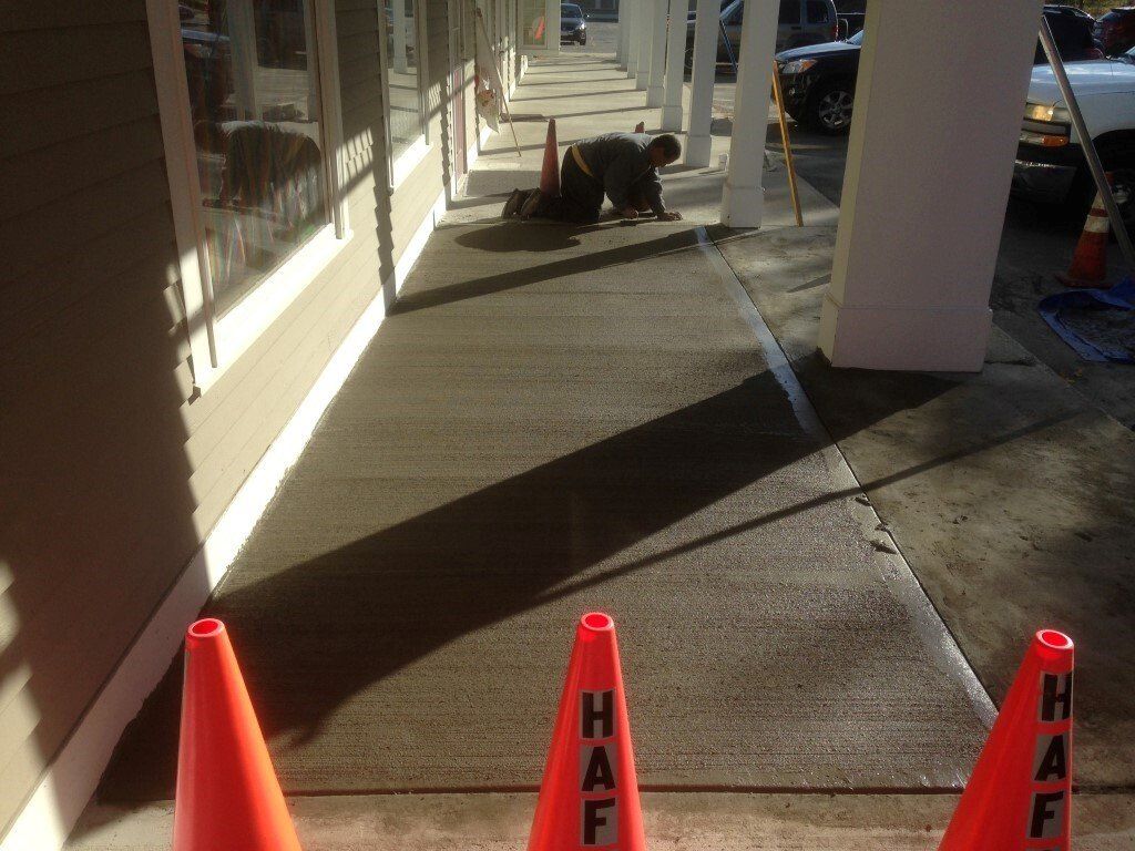 Concrete installation