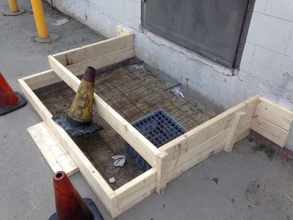 Concrete installation