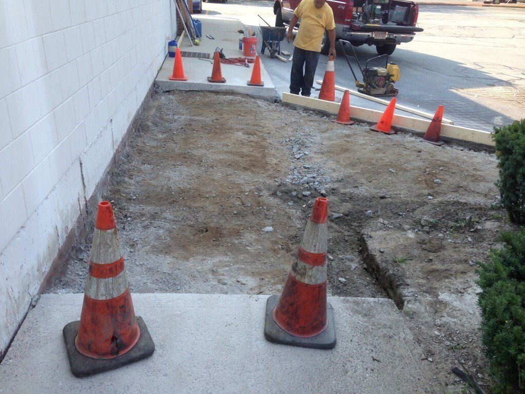 Concrete installation