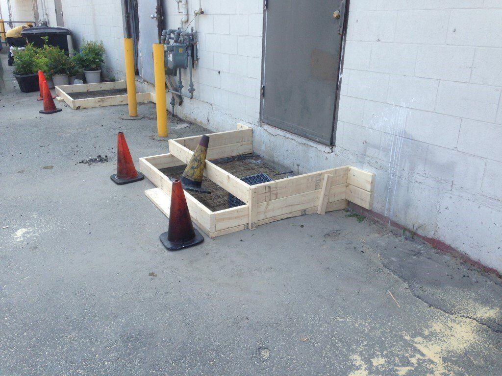 Concrete installation