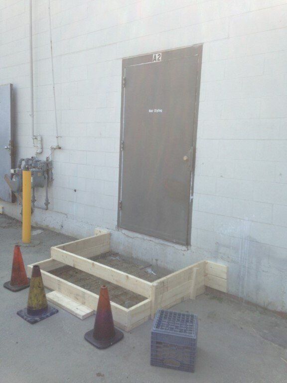 Concrete installation