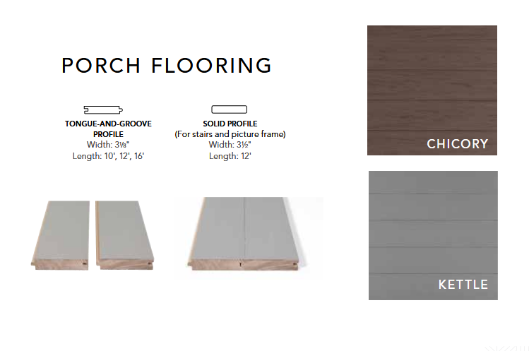 Porch flooring