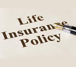 life insurance policy with pen