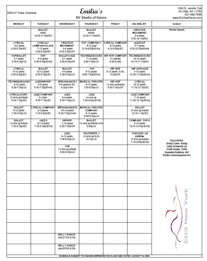 Handwritten chart table with multiple columns and rows, filled with small notes and signatures on white paper.