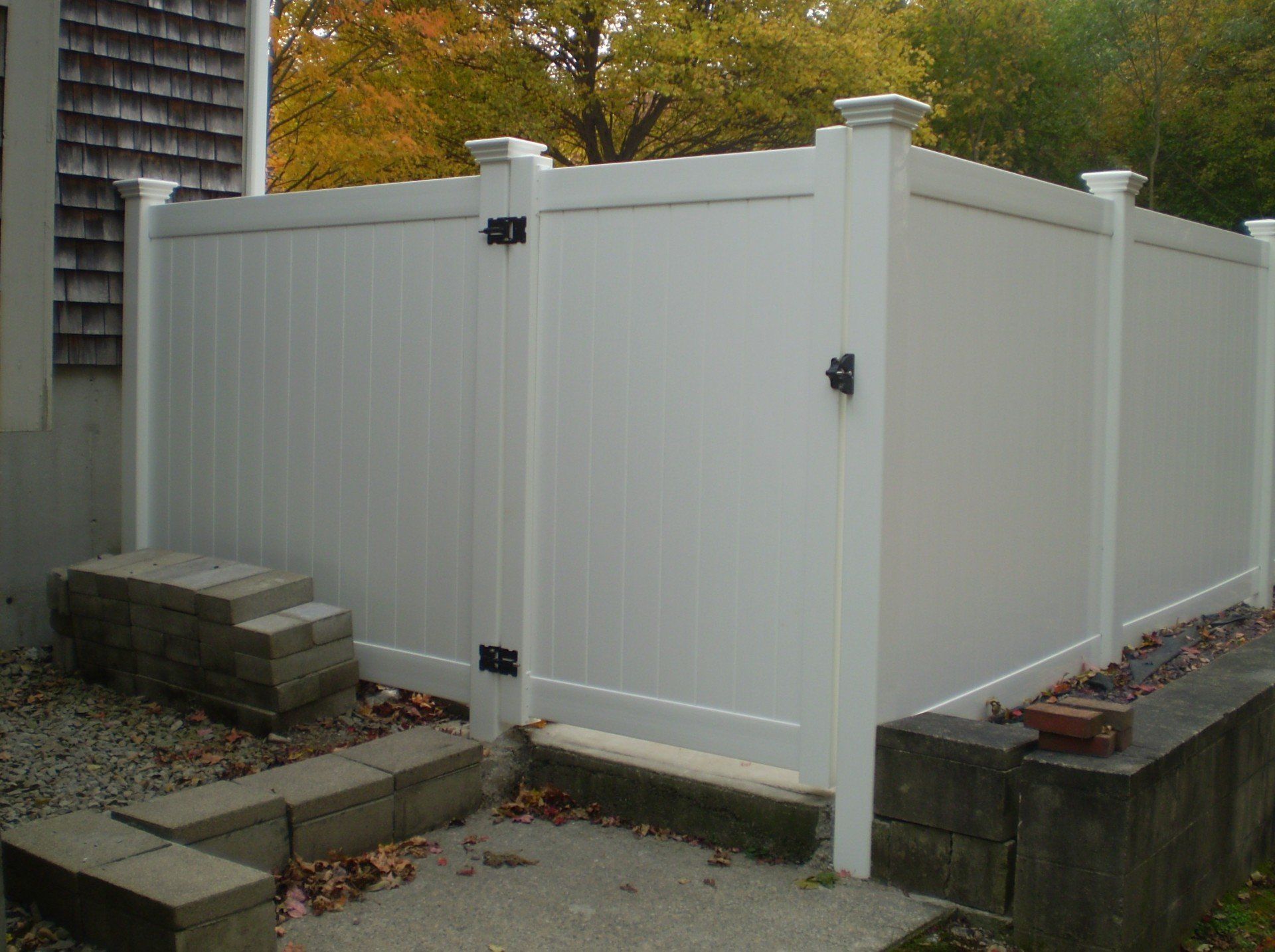 Vinyl Privacy Fence by Blinn's Fence