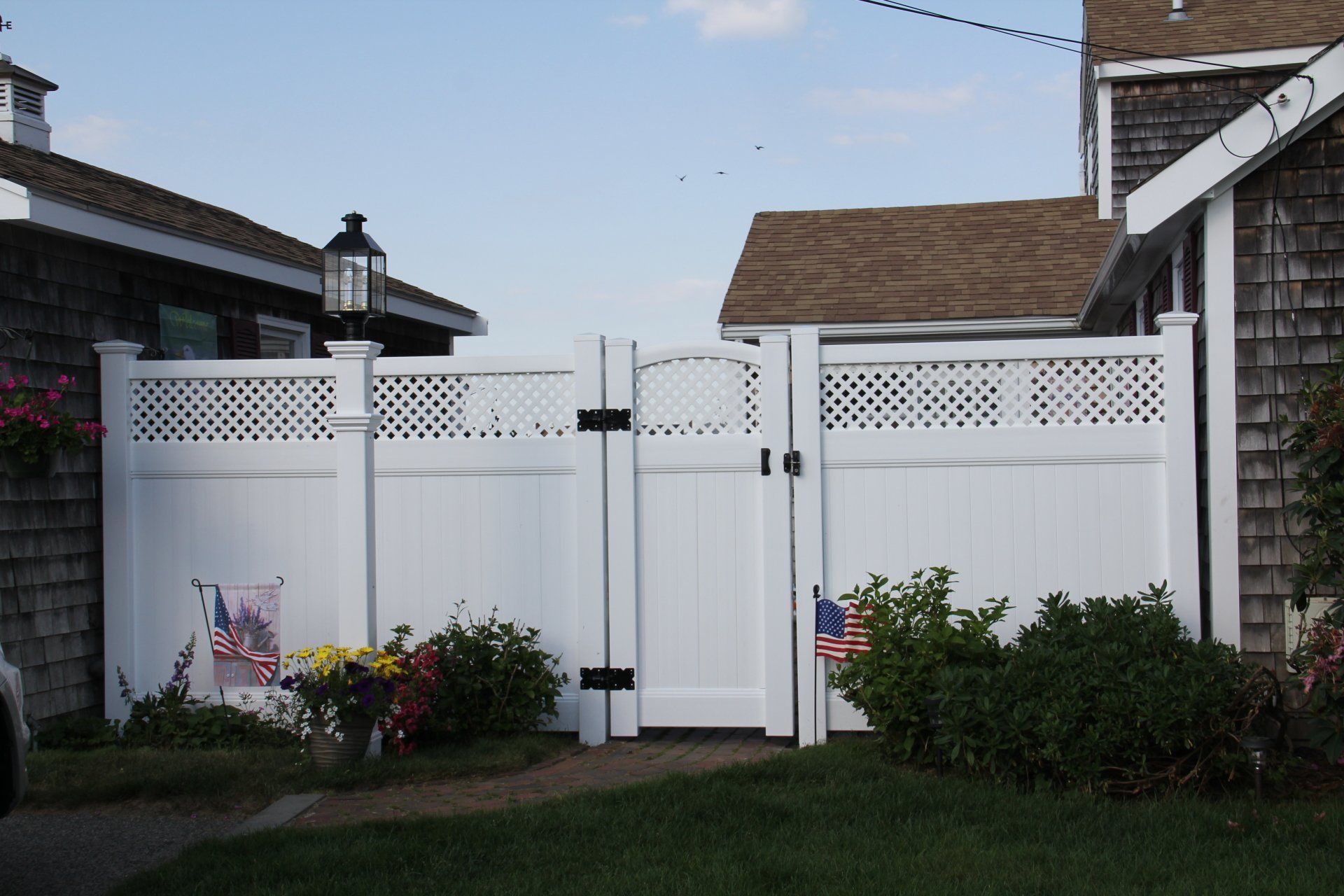 Vinyl Privacy Fence by Blinn's Fence