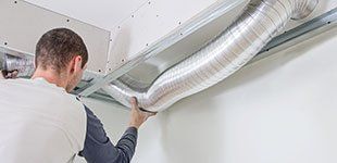 Commercial HVAC installation