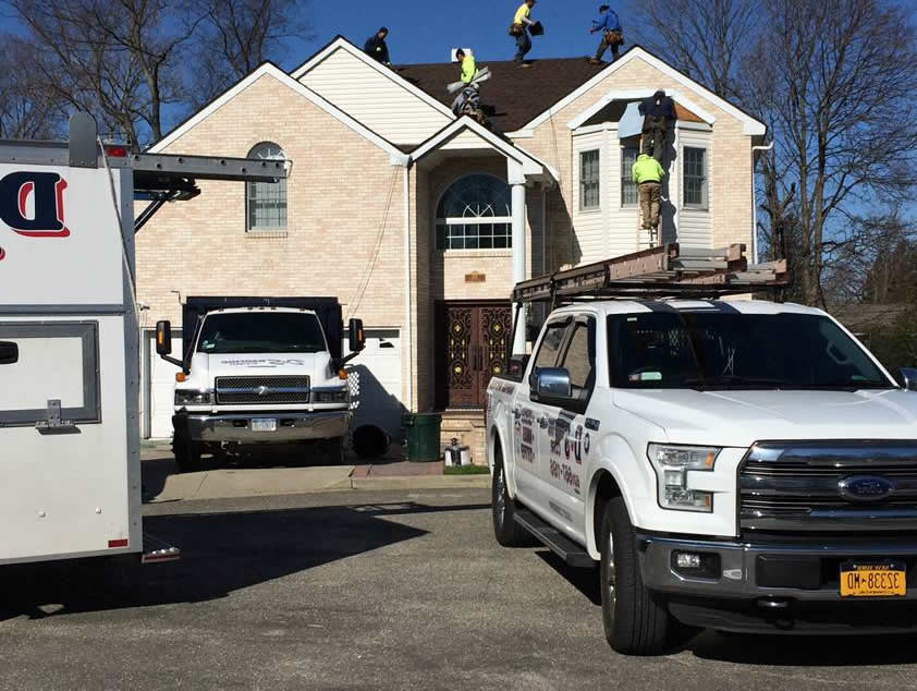 D & S Roofing Corp vehicles