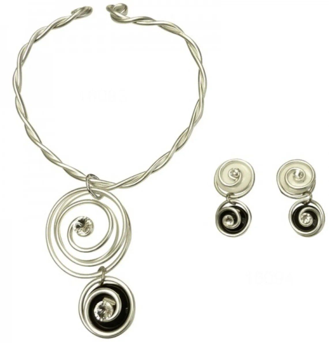 necklace and earrings