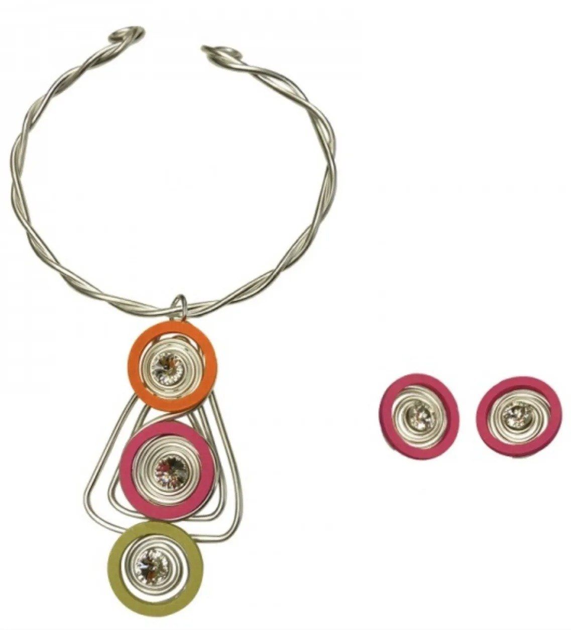 necklace and earrings