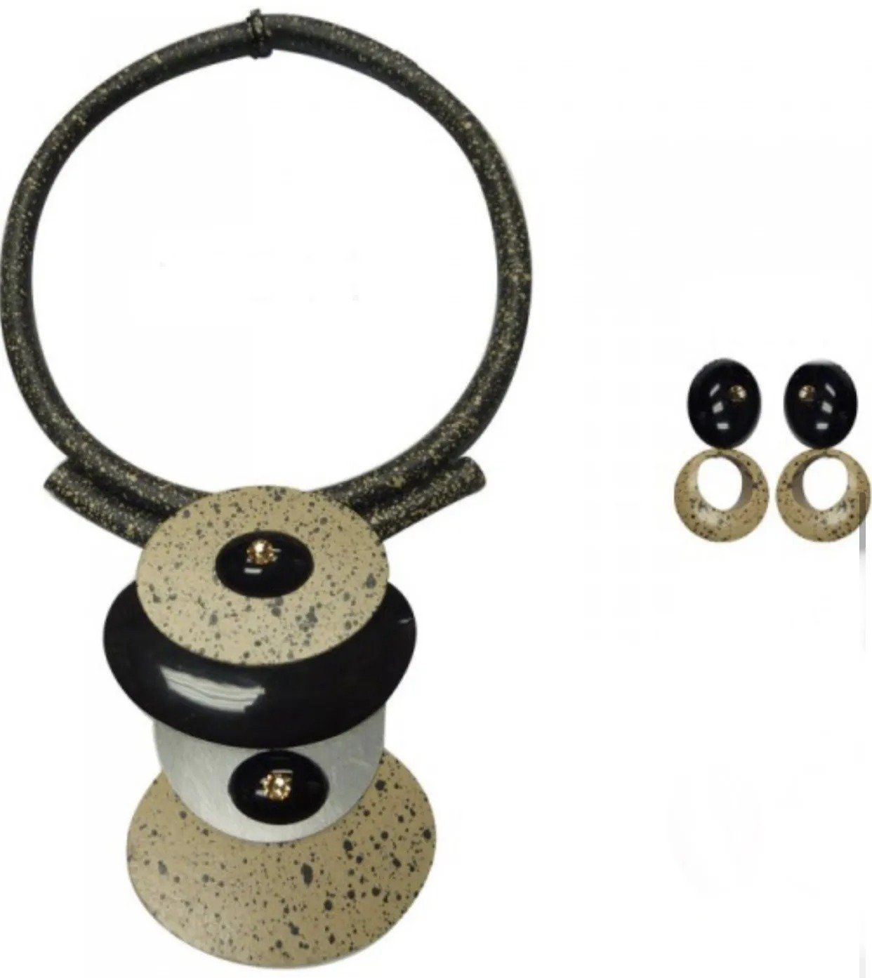 necklace and earrings