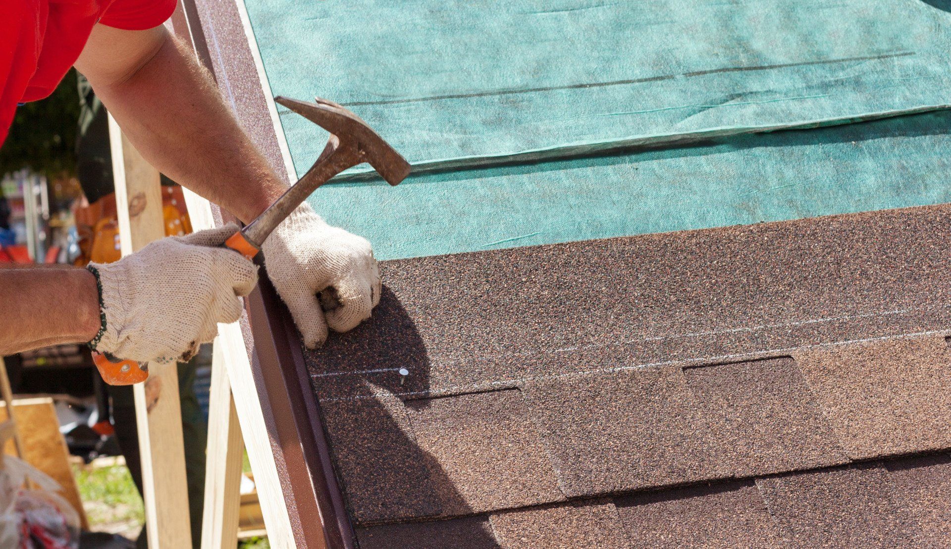 Residential shingle roofing