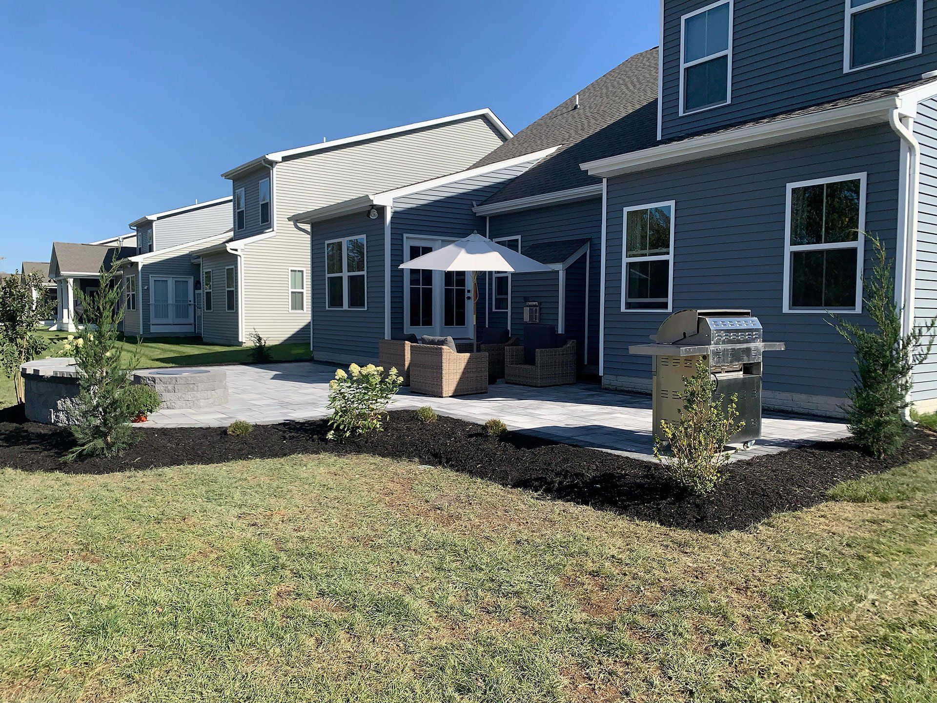 newly built patio