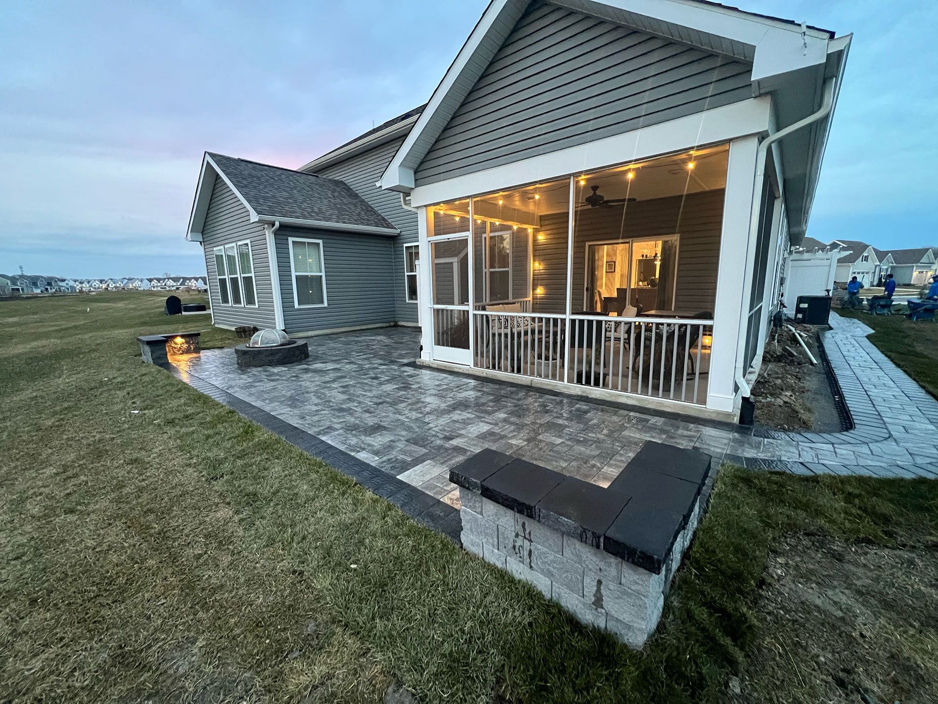 Newly built exterior