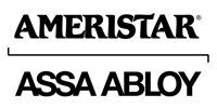 AMERISTAR and ASSA ABLOY logos in bold black text on a white background