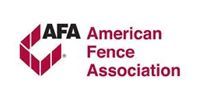 AFA American Fence Association logo in maroon and gray on a white background