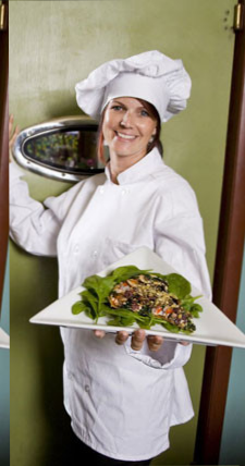 women preparing food