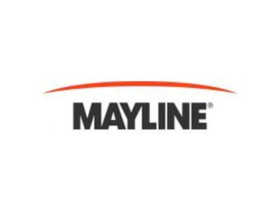 Mayline logo with orange arc above dark gray text on a white background.