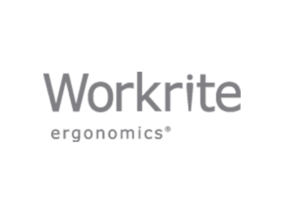 Workrite ergonomics logo in gray.